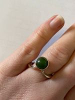 925 Silber Ring mit grünem Stein evtl Jade Rheinland-Pfalz - Dolgesheim Vorschau
