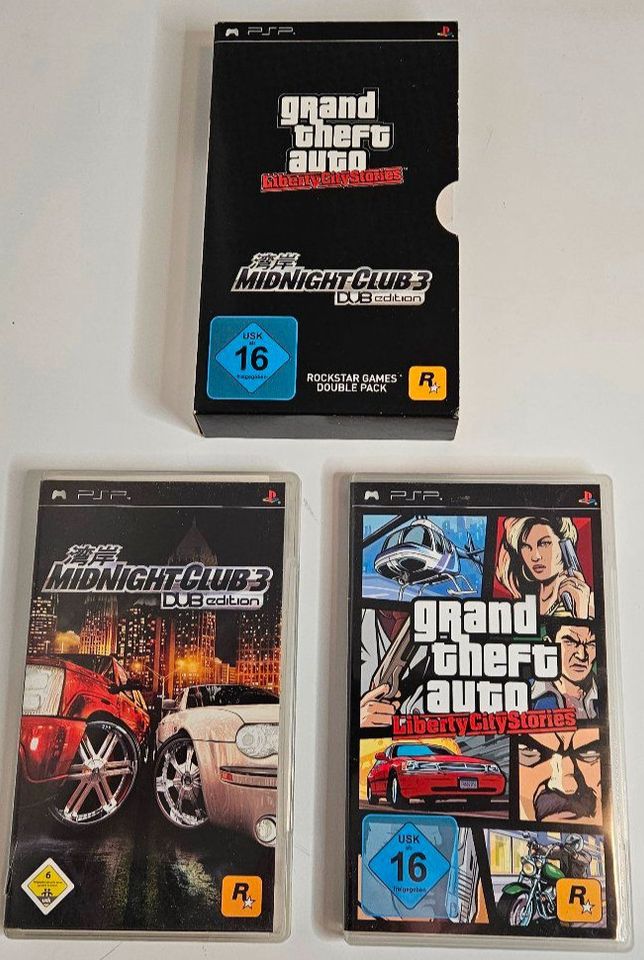 5 Spiele für Sony PSP (Rockstar Games, Crisis Core FF VII u.a.) in Henstedt-Ulzburg