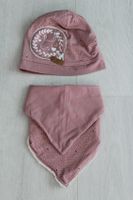 Handmade rose rosa Set Müze Beanie und Loop mit Hasen Gr. 116 122 Sachsen-Anhalt - Teutschenthal Vorschau