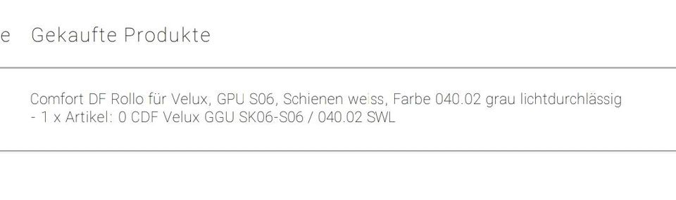 Comfort Dachfenster Rollo für Velux GPU S06 in Netphen