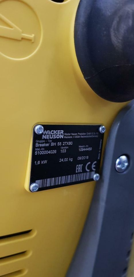 Wacker Neuson Abbruchhammer BH55 Benzinhammer Baumaschine Meißel in Goldbach