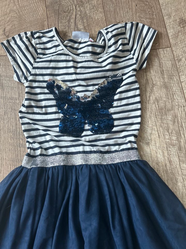 Kleid happy Girls, Größe 146 Tüll, Glitzer blau in Östringen