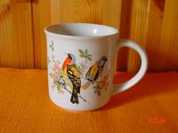 Tasse, Becher, Pott, Vintage, Vögel, Keramik, 250 ml Brandenburg - Reichenow-Möglin Vorschau