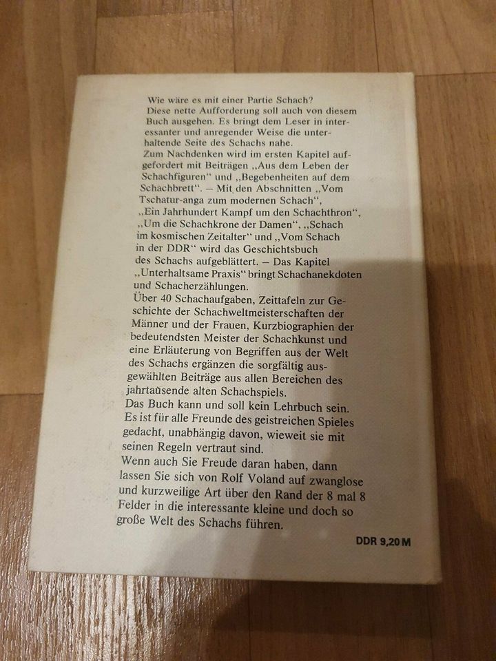 Buch DDR Rolf Voland Schach ernst und heiter 1980 in Halle