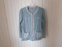 OLSEN * weiche Baumwoll Sweat Jacke 44 hellblau Schleswig-Holstein - Bad Bramstedt Vorschau