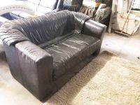 Ledersofa in Schwarz,  2-Sitzer, Sofa Nordrhein-Westfalen - Detmold Vorschau