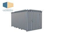 4m x 2m Schnellbaucontainer Materialcontainer Lagercontainer Container Blechcontainer Klappcontainer Containerboxen Lagerbox Lagerraum Geräteschuppen Gartenhütte Brandenburg - Cottbus Vorschau