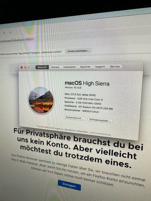 APPLE IMAC 21.5 ZOLL MID 2010 FUNKMAUS & FUNKTASTUR in Waghäusel