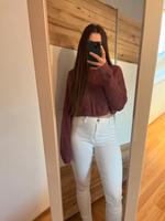 Hollister crop Pullover in lila Bayern - Pocking Vorschau