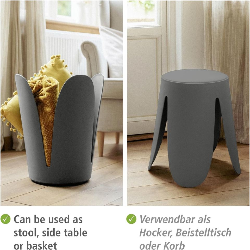 Design Hocker , belastbar bis 180 kg, mit gepolsterter Sitzfläche in Hannover