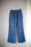 True Vintage Hose Jeans denim dunkelblau high waist Schlaghose fl Wandsbek - Hamburg Jenfeld Vorschau