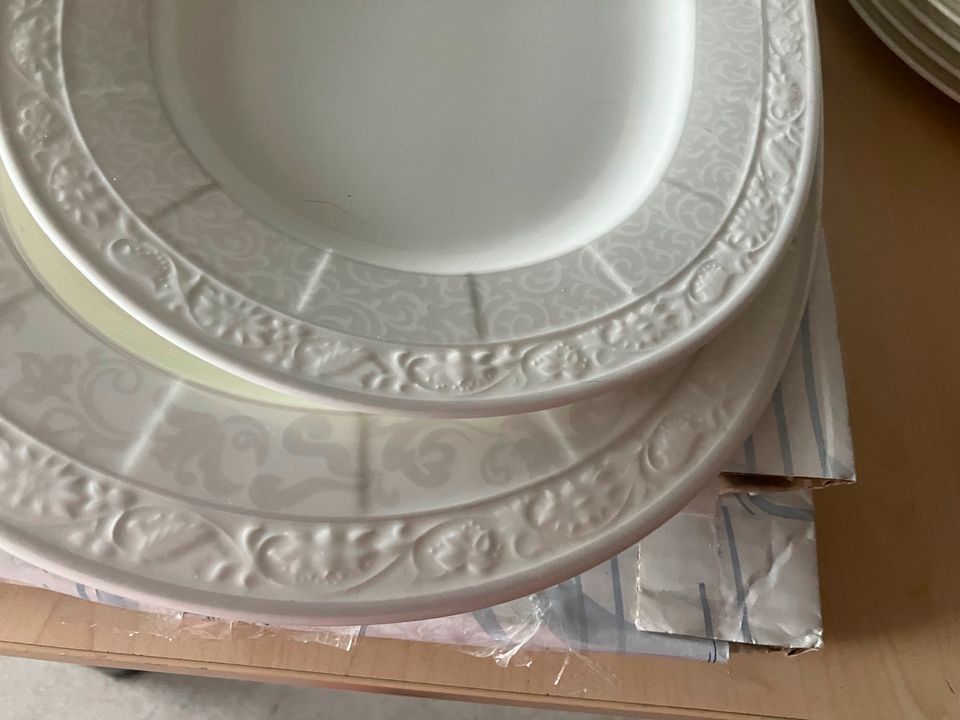 Villeroy Boch Gray Pearl Service für 6 Pers. unbenutzt 32 Teile in Schauenburg