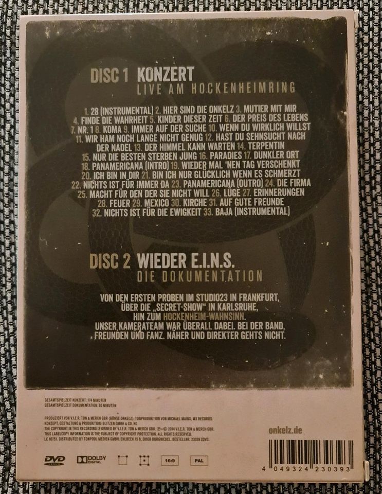 Böhse Onkelz - Nichts ist für die Ewigkeit [ 2 DVDs ] in Neustadt b.Coburg