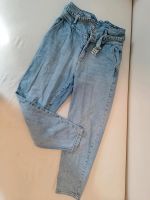 Jeans mit Gürtel, Mädchen, Hose, Gr. 38, high waist Sachsen - Beilrode Vorschau