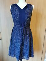 Zero Kleid blau mit weißen Tupfen Gr.34 Bayern - Ebermannstadt Vorschau