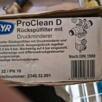 Syr Procleam Rückspülfilter DN 32 Neu Schleswig-Holstein - Molfsee Vorschau