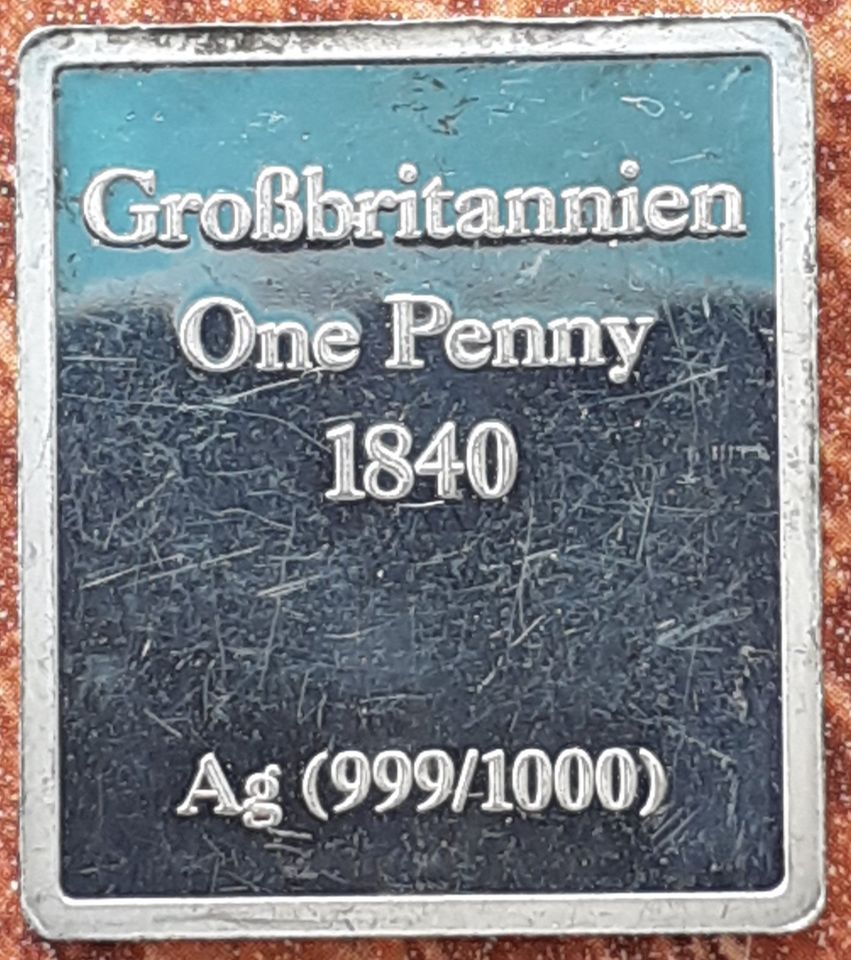 One Penny Silber Briefmarke (Suchbegriff DM Euro Gold) in Chemnitz