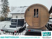 Kombi-Paket Fasssauna Hot Tub mieten Whirlpool Sauna Vorraum Nordrhein-Westfalen - Leopoldshöhe Vorschau