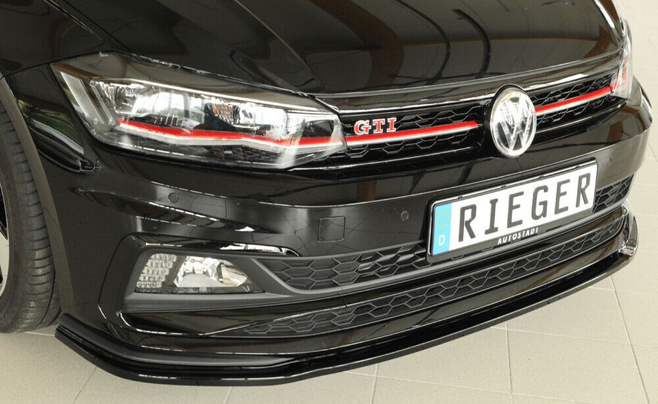 Rieger Spoilerschwert VW Polo AW GTI-R-Line schwarz Glanz in Bruchhausen-Vilsen