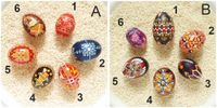 12 x Pysanky Ukraine Wachstechnik Osterei echte Eier Ostern 1 Niedersachsen - Göttingen Vorschau