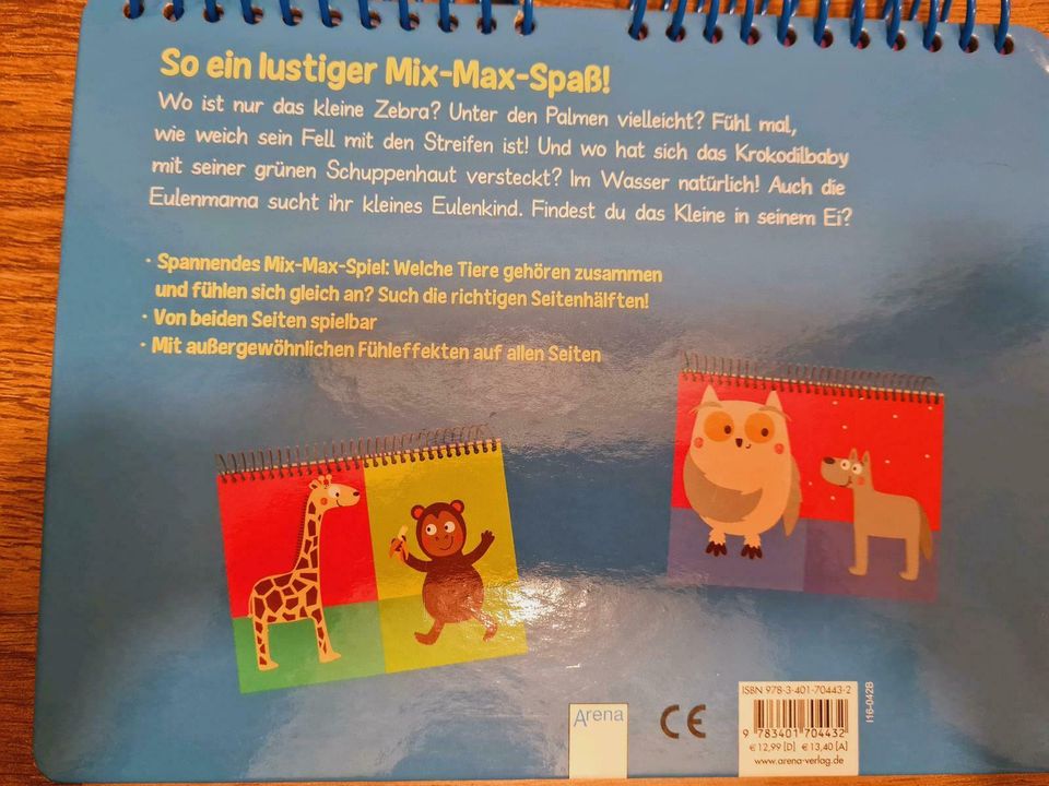 Mein lustiges Mix-Max-Fühlbuch Stoff Babybuch Mama Kind in Berlin