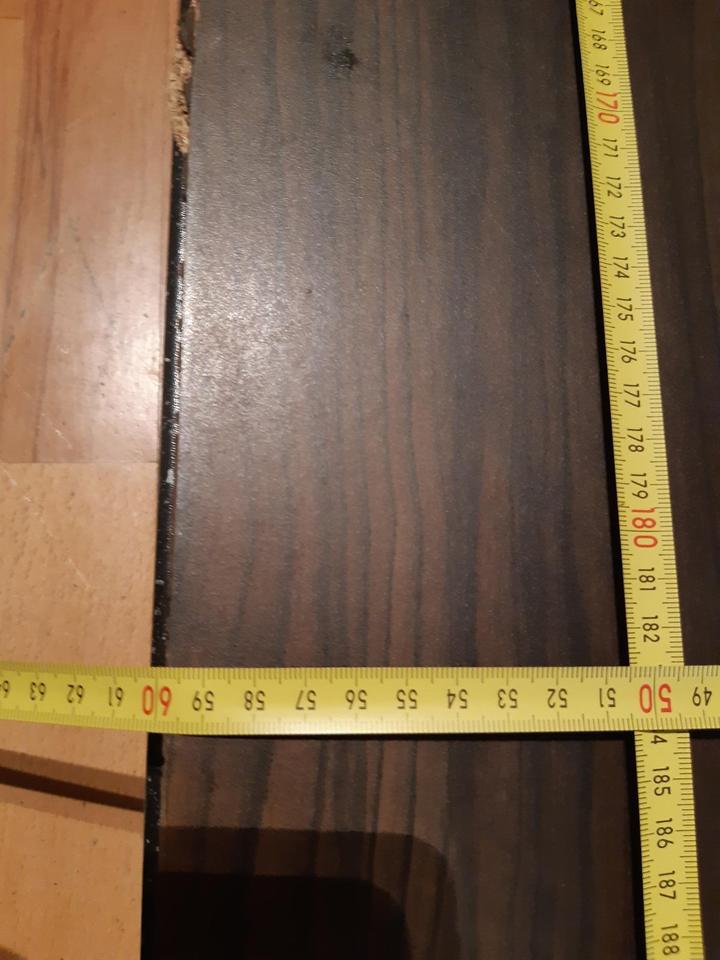 2 Arbeitsplatten braun Holzdekor mit Blanco Spüle Edelstahl in Offenbach