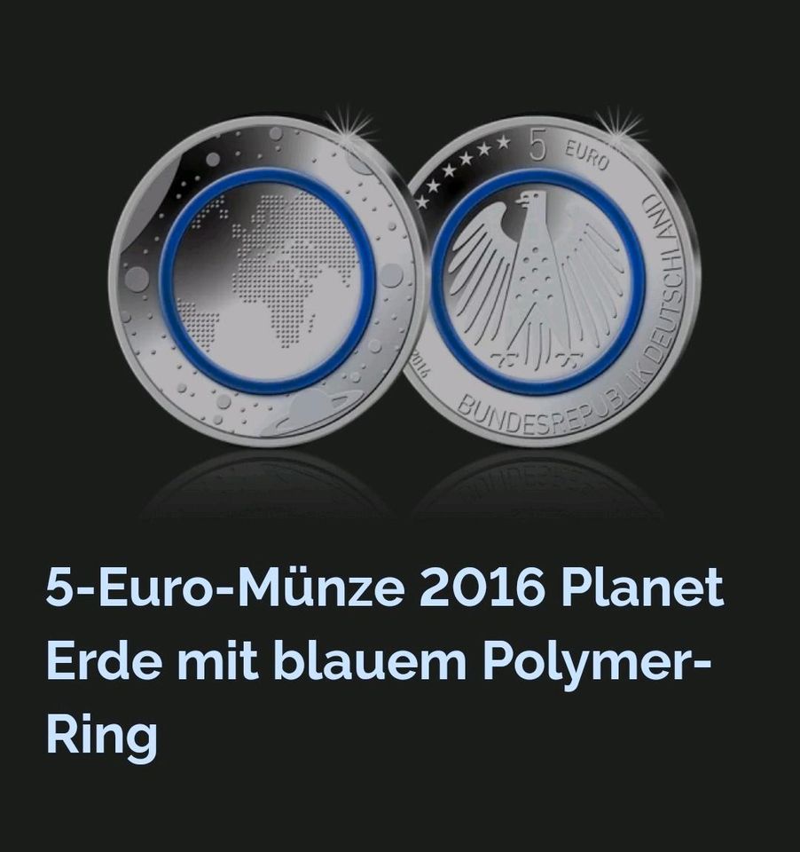 5 x 5 Euro BLAUER PLANET in Dranske