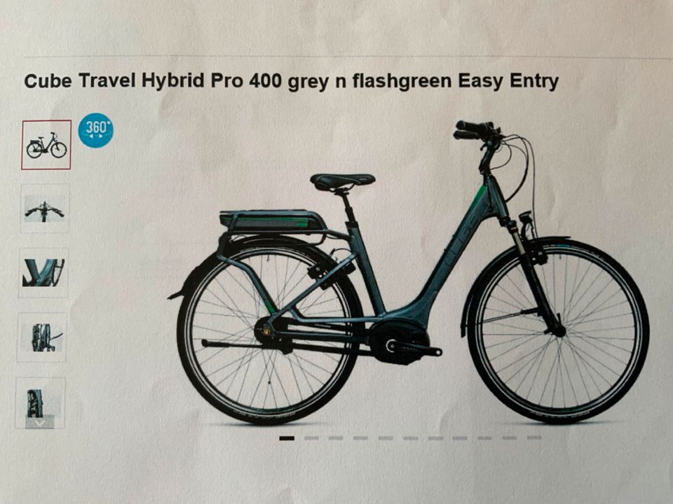 Damen E-Bike Cube Travel Hybrid Pro 400 in Gettorf