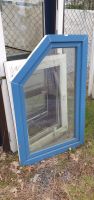 Kunststofffenster Fenster Design schräg blau Isoglas 88x138 Nordrhein-Westfalen - Heinsberg Vorschau