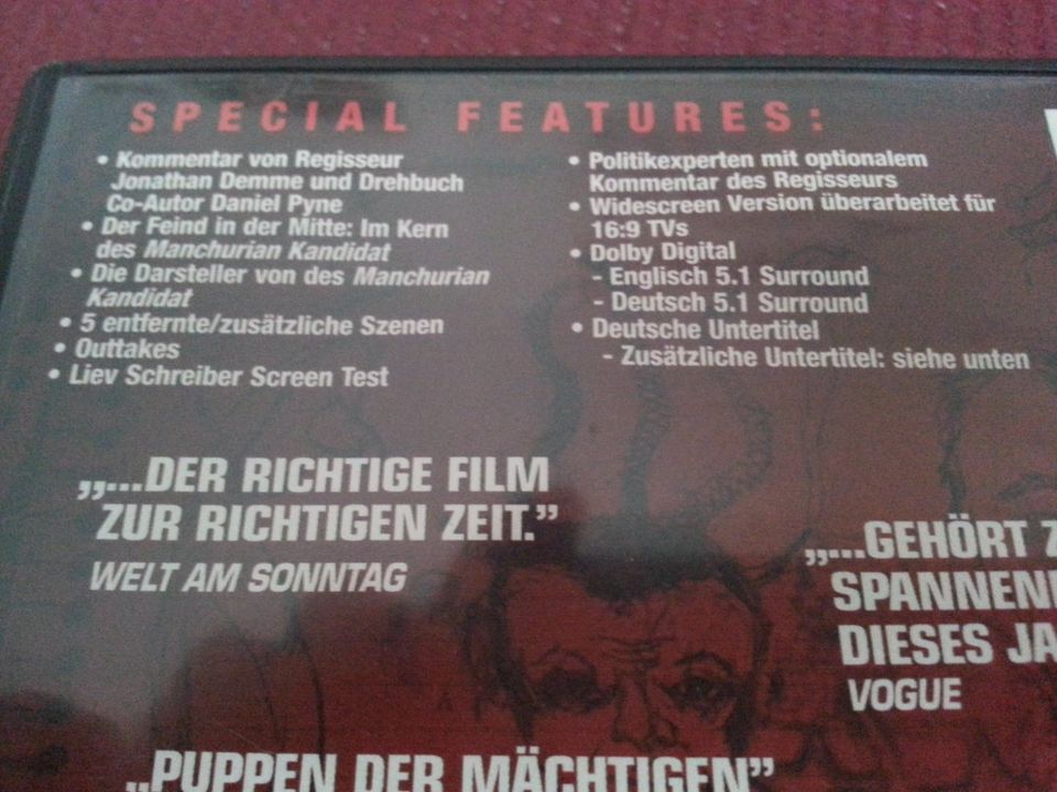 Manchurian Kandidat Collector's Edition DVD Meryl Streep Film TOP in Berlin