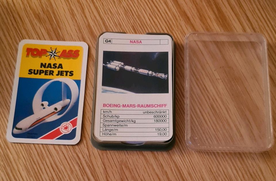Quartett Spielkarten Top Ass NASA Super Jets in Bispingen