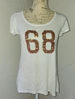 Gr.S tshirt edc esprit weiß kupfer Glitzer Pailletten sommer Bayern - Treuchtlingen Vorschau
