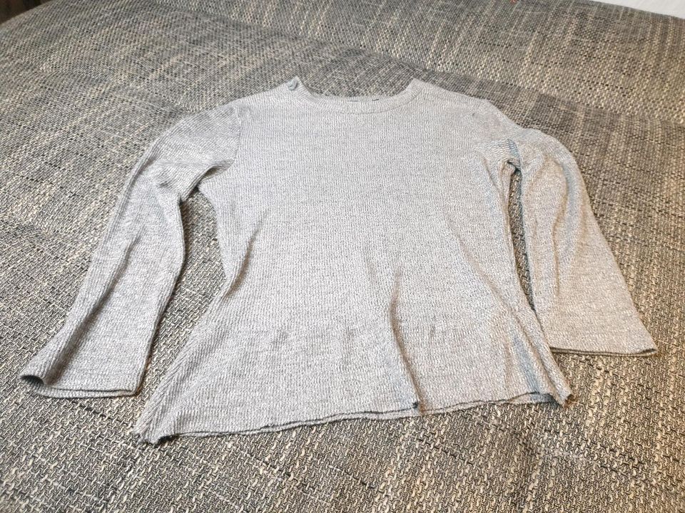 Bershka Oberteil grau GR S 36 Hemd Pulli Sweatshirt top in Berlin