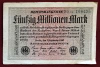 Banknote, Geldschein: 50 Millionen Mark 1.9.1923 Inflation Bayern - Kronach Vorschau