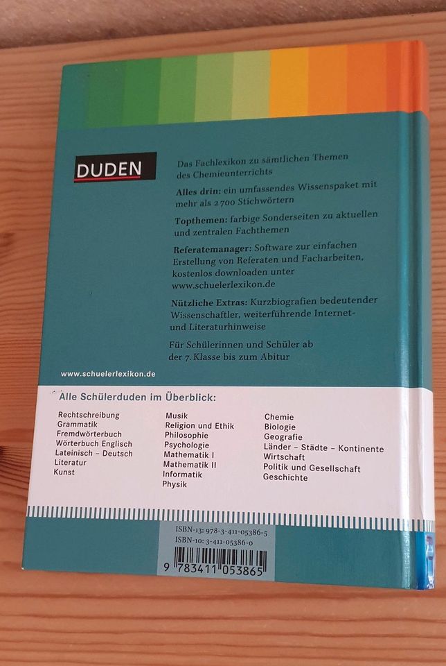 Schülerduden Chemie Schule Fachlexikon Lernen in Herborn