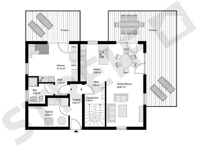 * Einfamilienhaus mit Einliegerwohnung clever gebaut von STREIF - KfW 40 förderfähig / günstig finanzierbar * in Hamm
