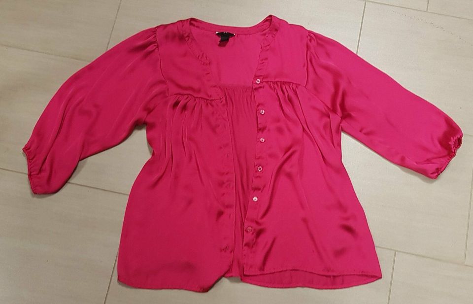 Bluse, dunkleres pink, Größe 42, Damen in Könnern