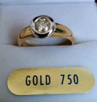 SOLITÄR RING 0,5ct Karat Diamant 750 Gold BRILLANT LUIGI MERANO West - Nied Vorschau