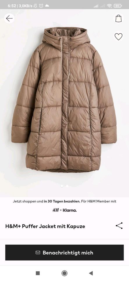 Wintermantel XL von H&m neu in Detmold