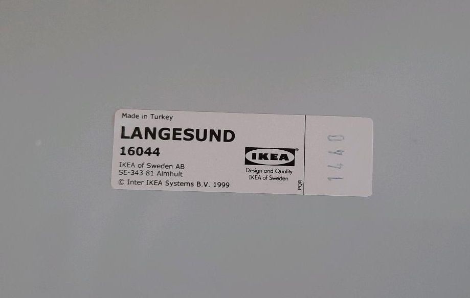 IKEA Spiegel Langesund rund blau in Mettmann