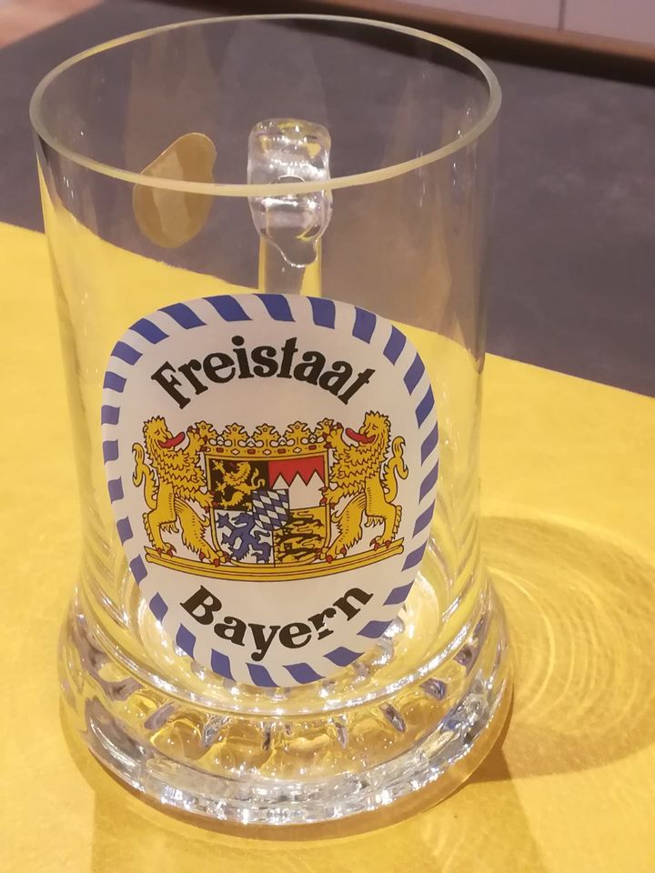 Bierkrug aus Kristallgals von Joska Glashütte Bodenmais in Eschelbronn