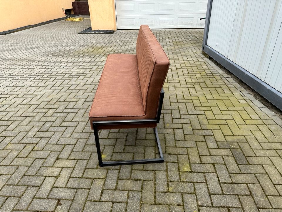 FASMAS Sitzbank Bank Esszimmer Hellbraun Braun Camel Leder 205cm in Hamburg