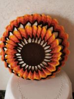 Vintage Sonnenblumenkissen aus 1970er Handarbeit, Deko Hessen - Eschwege Vorschau