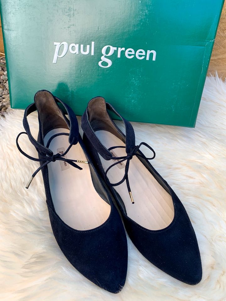 PAUL GREEN Ballerinas dunkelblau Wildleder Gr. 4,5 37,5 Top! in Neckargemünd