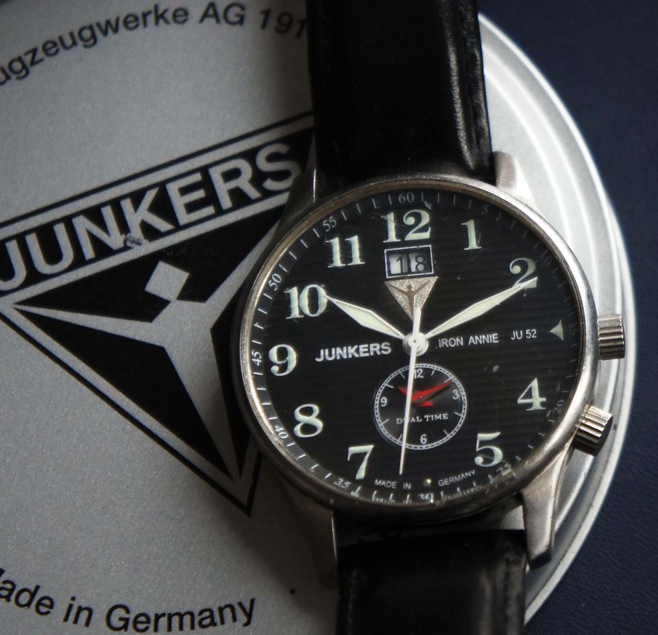 Armbanduhr Junker - Iron Annie - Fliegeruhr - Ju 52 in Dreieich