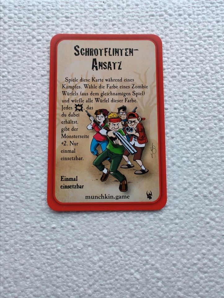 Munchkin Zombies Promo Karte Schrotflinten-Ansatz Neu in Beverstedt