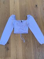 H&M Bluse Ballonärmel Flieder Sommer Boho Hessen - Hochheim am Main Vorschau