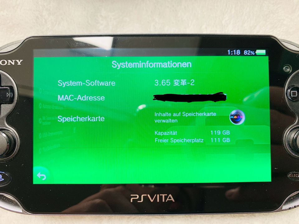 PSP Vita Wifi Schwarz Jailbreak 128GB+8GB *GUTER ZUSTAND* in Dinslaken