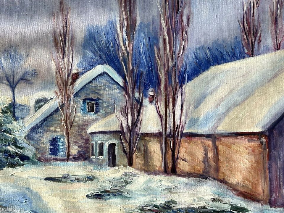 Ölgemälde «Februar» 60x50cm - Unikat - handgemalt in Holzgerlingen