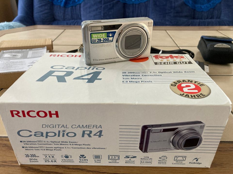 Digitalkamera Ricoh Caplio R4 Voll Funktionsfähig 6 Megapixel in Minden